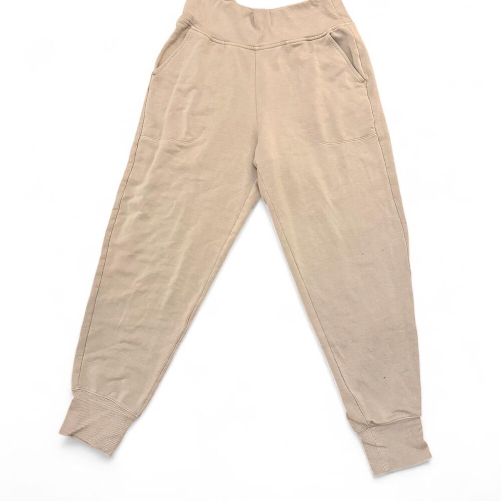 Athleta Women's Tan and Cream Joggers-tracksuits